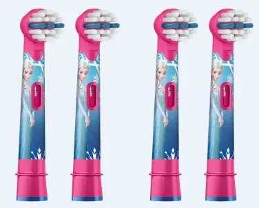 Dantų šepetėlio antgaliai ORAL-B BRAUN Frozen II, 4 vnt.