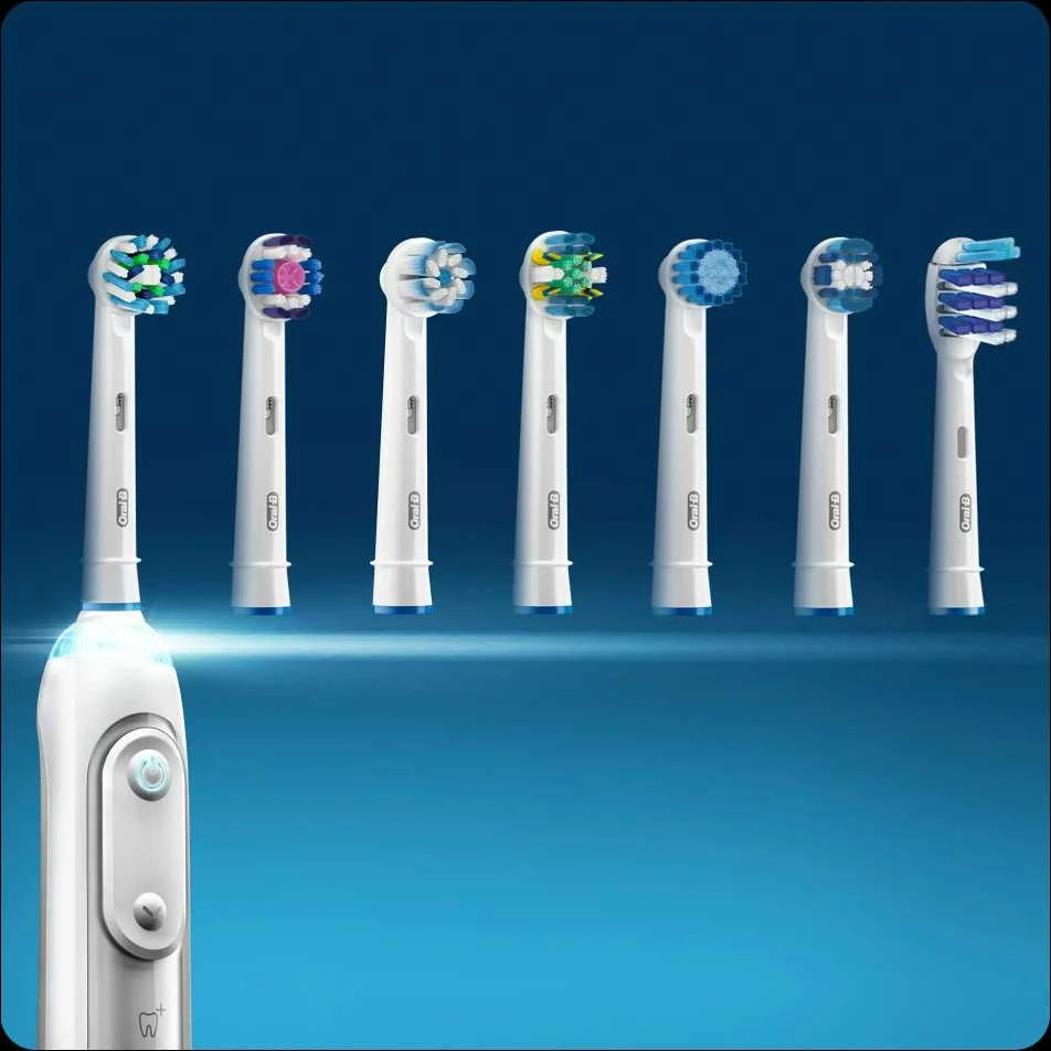 EB60-8 Braun Oral-B SENSITIVE Labai labai plonas Elektrinio Dantų Šepetėlio Galvutės