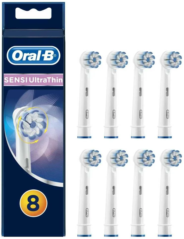 EB60-8 Braun Oral-B SENSITIVE Labai labai plonas Elektrinio Dantų Šepetėlio Galvutės