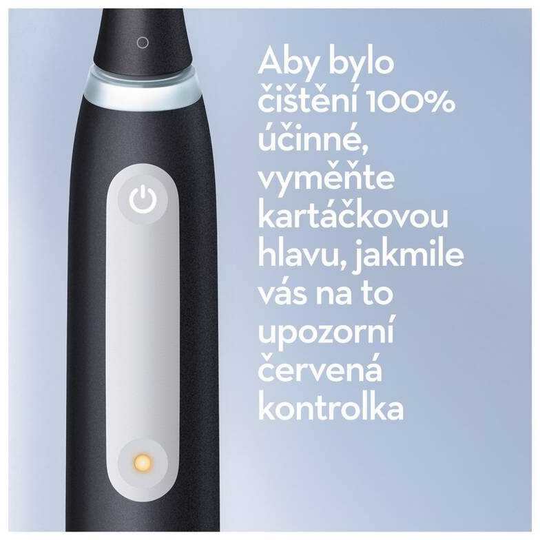Elektrinis dantų šepetėlis Oral-B iO Series 4, juodos spalvos
