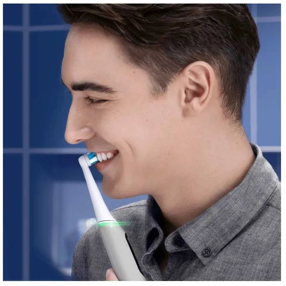 Elektrinis dantų šepetėlis Braun iOM6.1A6.1K Oral-B iO6, pilkos spalvos