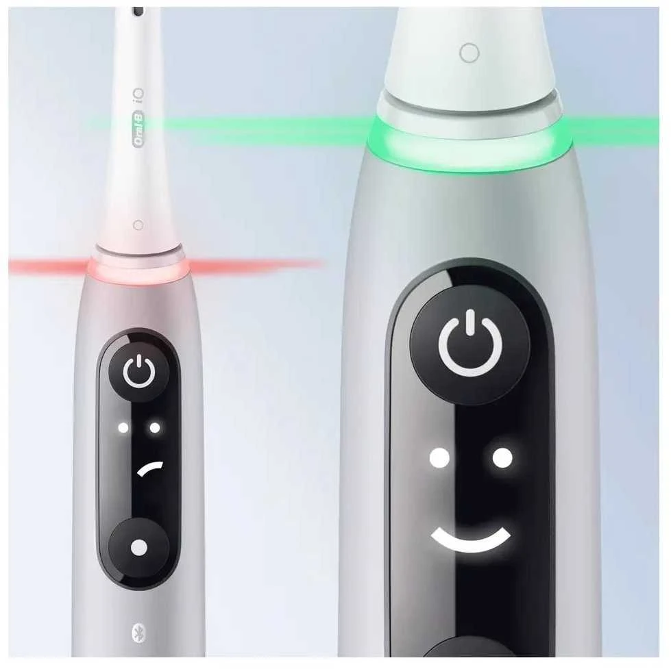 Elektrinis dantų šepetėlis Braun iOM6.1A6.1K Oral-B iO6, pilkos spalvos
