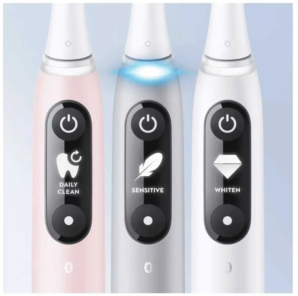 Elektrinis dantų šepetėlis Braun iOM6.1A6.1K Oral-B iO6, pilkos spalvos