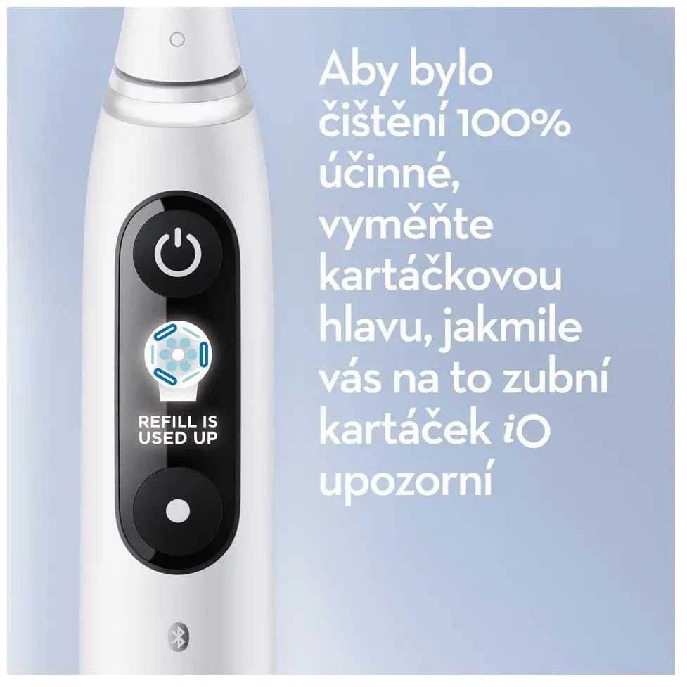 Elektrinis dantų šepetėlis Oral-B iO8, baltas