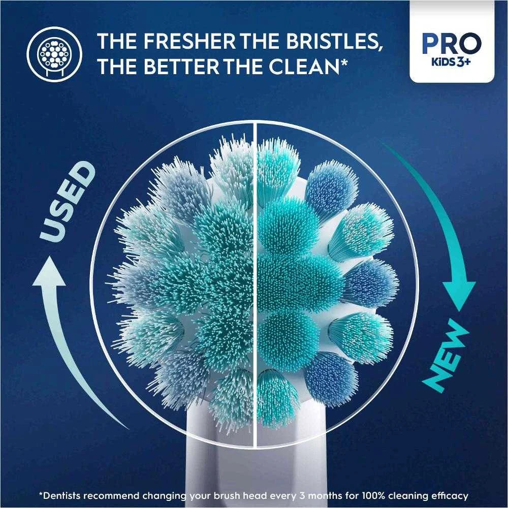 Braun D103.413.2K Vitality PRO Kids Elektrinis Dantų Šepetėlis 3+ Frozen