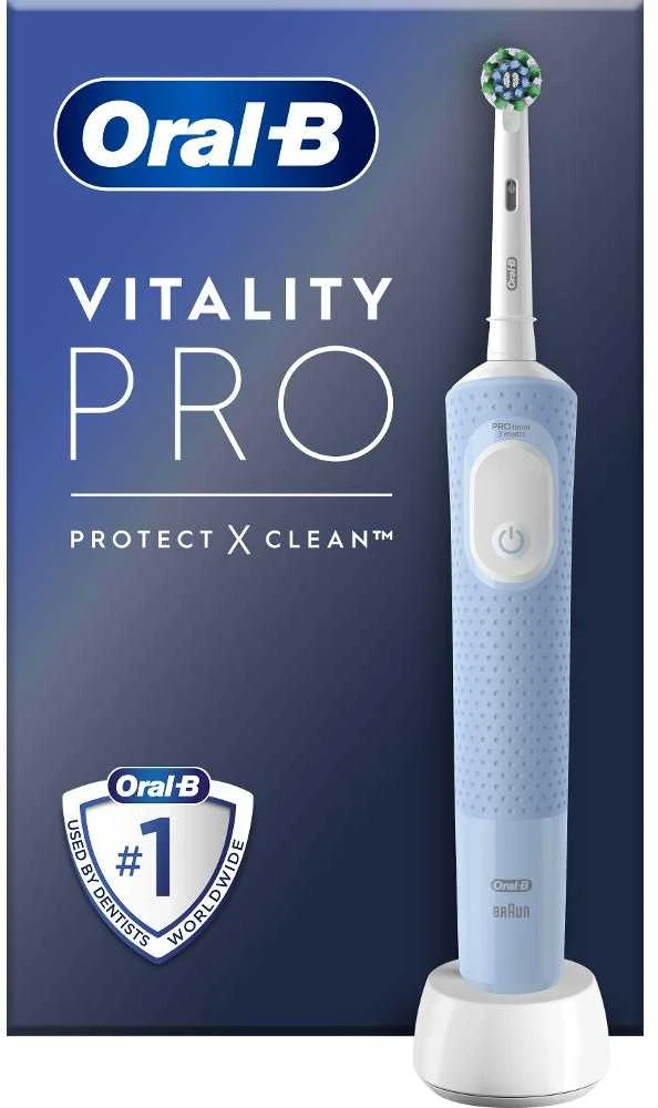Oral-B Vitality Pro mėlynas elektrinis dantų šepetėlis su dėžute
