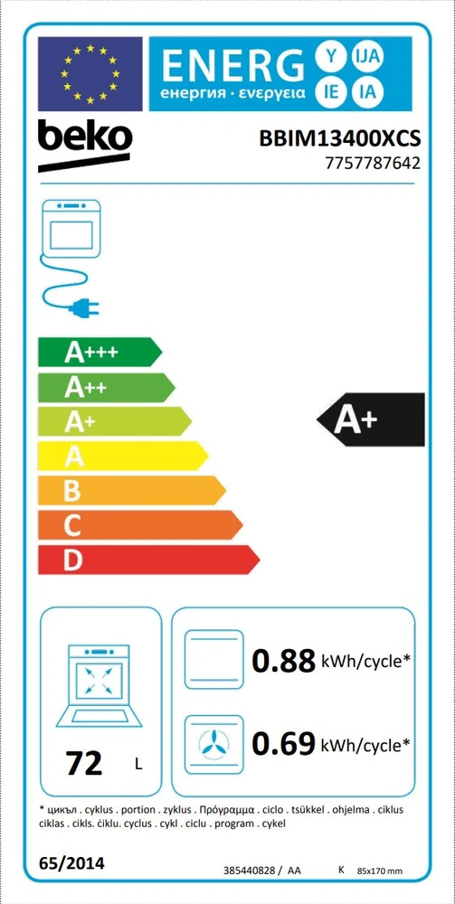 Beko BBIM13400XCS orkaitė