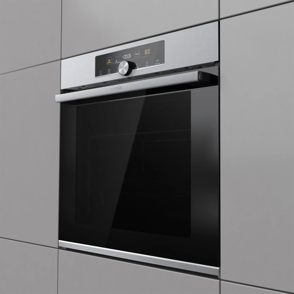 Įmontuojama orkaite Gorenje BPS6747A06X, su pirolize