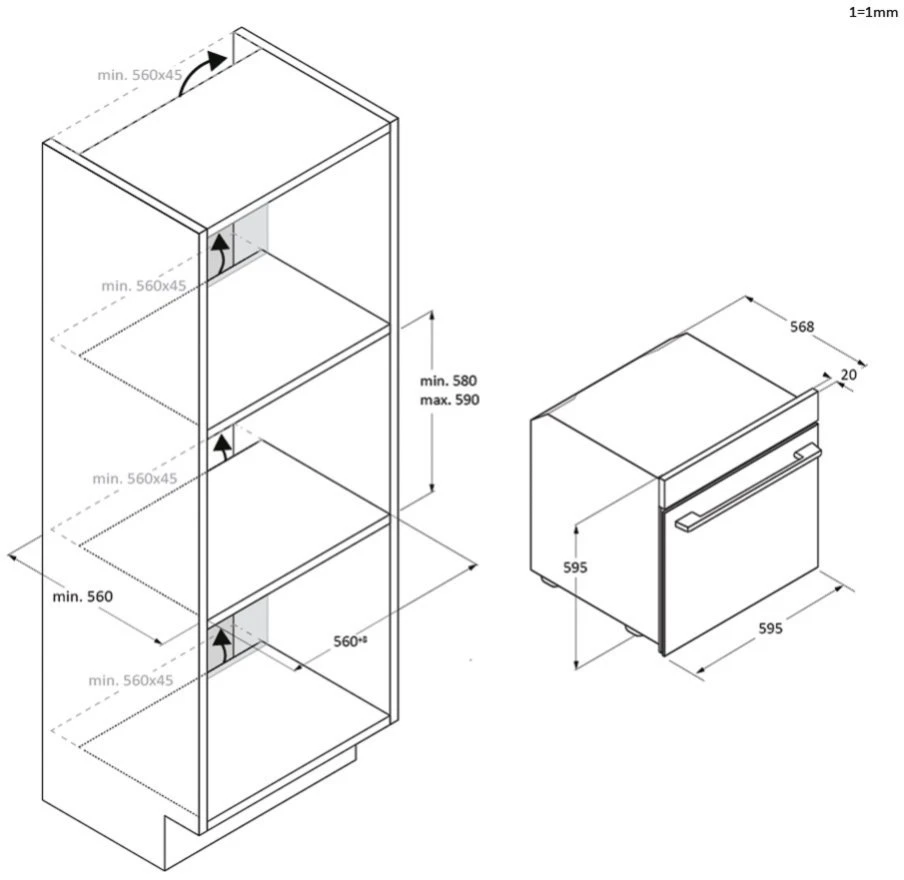Orkaitė Haier H6 ID46G3SHTB