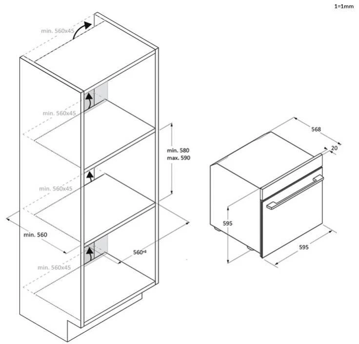 Orkaitė Haier H6 ID46G3YTB