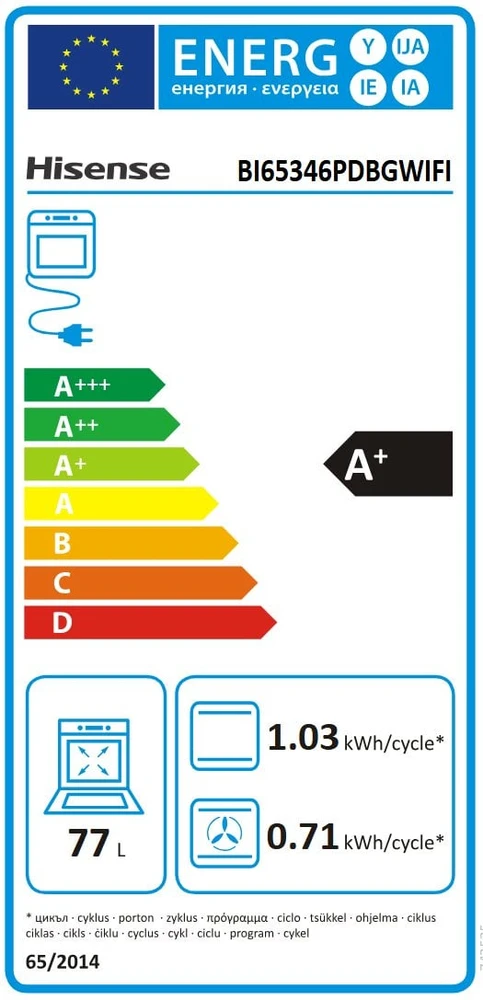 Orkaitė HISENSE BI65346PDBGWIFI