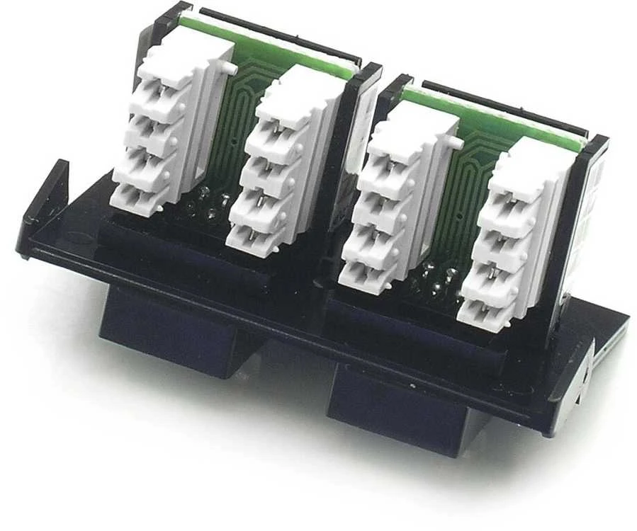 DATACOM ABB Tango duomenų lizdas UTP CAT5E 2xRJ45 WHkey, baltas