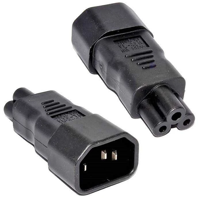Premiumcord C14 į C5 maitinimo adapterių pora