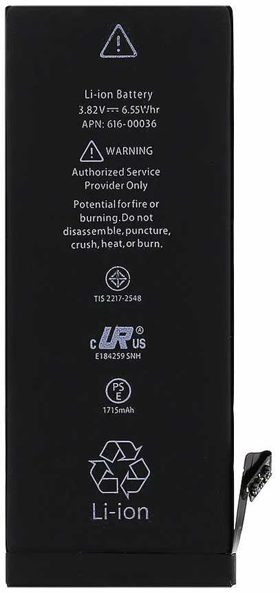 Baterija, skirta iPhone 6S 1715 mAh ličio jonų (masinė)