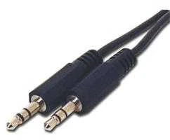 Juodas 3.5mm garso laidas su dviem kištukais