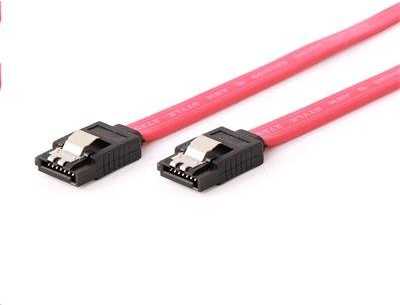 GEMBIRD CC-SATAM-DATA-0.3M Serial ATA III 30cm Data Cable metal clips red