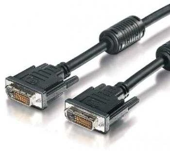 Assmann Electronic ASSMANN DVI prijungimo kabelis DVI(24+1) 2x ferrit M/M 10.0m DVI-D Dual Link bl