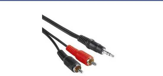 Audio kabelis 3.5mm į 2xRCA jungtis