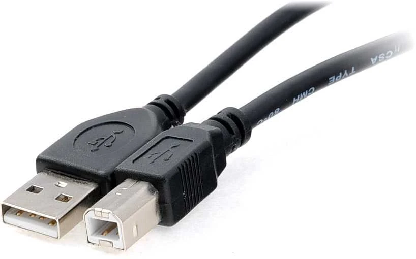 Kabelis USB PremiumCord USB-A - USB-B 2 m Juodas (ku2ab2bk)
