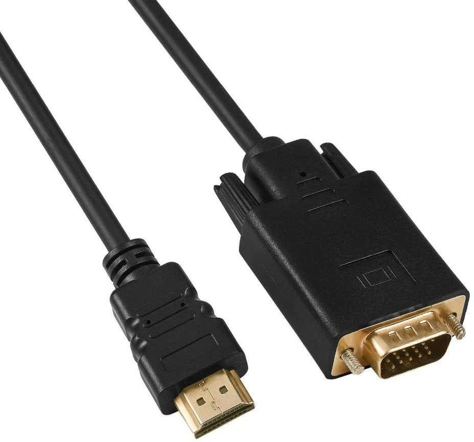 HDMI į VGA laidas su auksine jungtimi