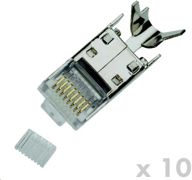 DATACOM CONNECTOR 8p8c RJ-45 STP Cat7(6A) laidas 10Ks