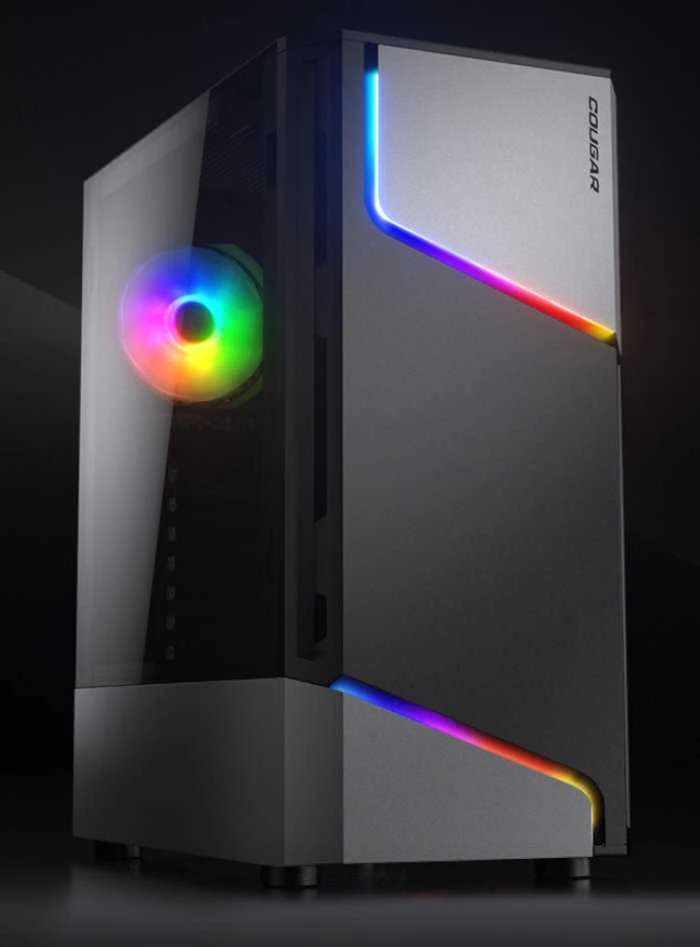 COUGAR MX360 RGB kompiuterio korpusas, vidutinio dydžio bokštas, Juodas