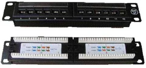 DATACOM PATCH PANEL 10" 12p. UTP cat.5e 1U