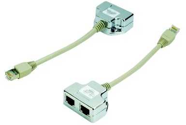 DATACOM "Y" adapter STP CAT5E PC / PC TEL