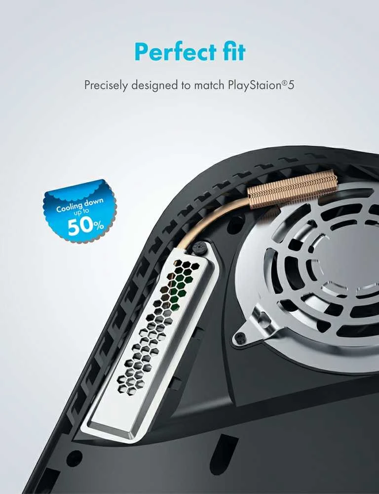 „Graugear M.2 NVMe SSD“ šilumos vamzdžių aušintuvas su dangteliu, skirtas „PlayStation 5“