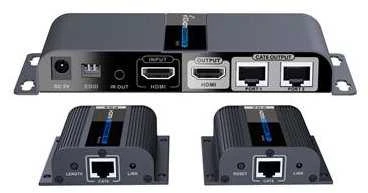 HDMI skirstytuvas ir plėstuvas su CAT6/7 jungtimis