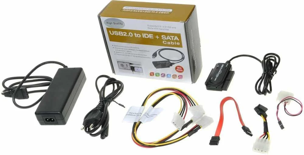 „PremiumCord“ – USB 2.0 IDE + SATA ryšys su „Cavi“ ir „Rete“ maitinimo šaltiniu