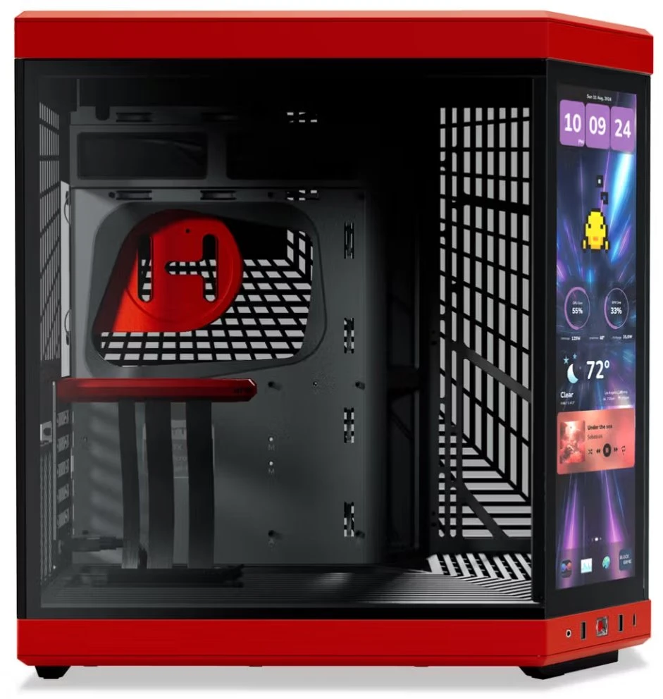 Hyte Y70 Midi Tower Touch Infinite - juoda / raudona
