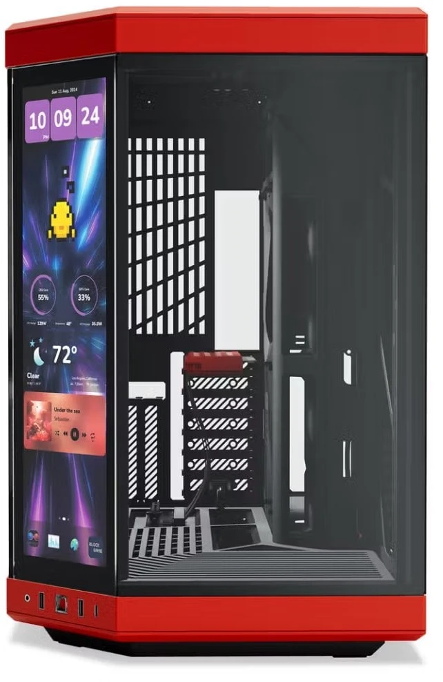 Hyte Y70 Midi Tower Touch Infinite - juoda / raudona