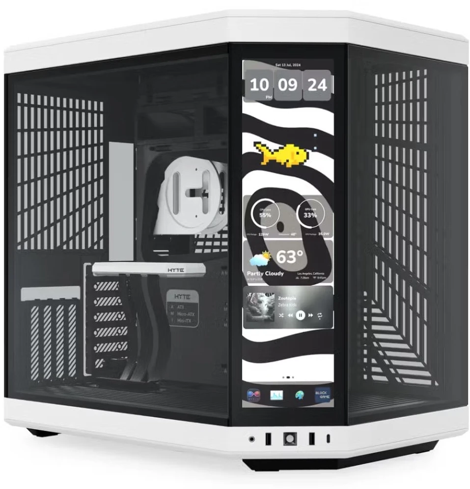 Hyte Y70 Touch Infinite Panda – juoda/balta