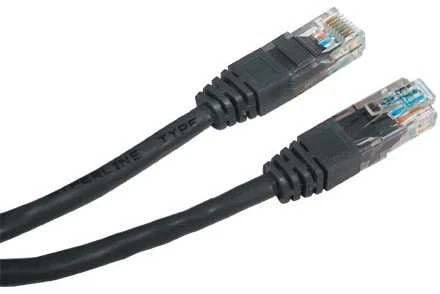 PremiumCord Patch kabelis UTP RJ45-RJ45 level 5e 10m juodas