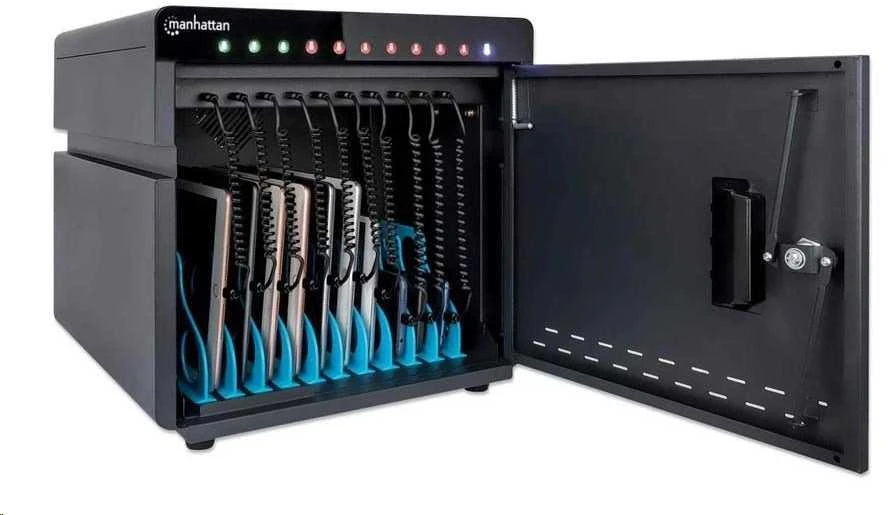 Intracom MANHATTAN 10 USB-C PD prievadų stalinio kompiuterio įkrovimo spinta – 180 W