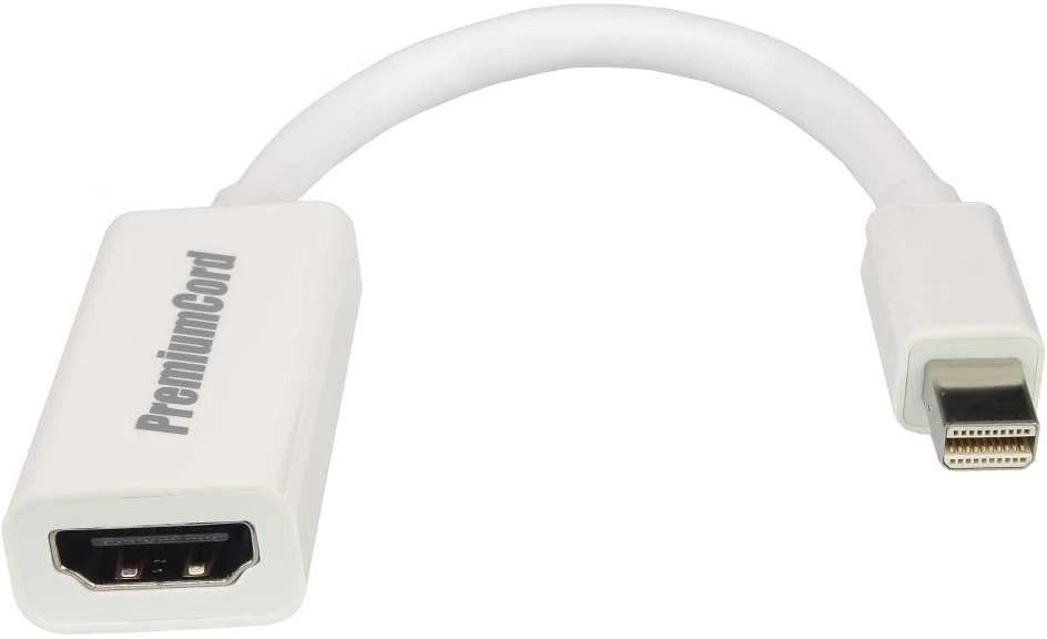 Goobay | Mini DisplayPort/HDMI adapterio laidas 1.1 | 51729 | Baltas | Mini DisplayPort vyriškas | HDMI moteriškas (A tipas)