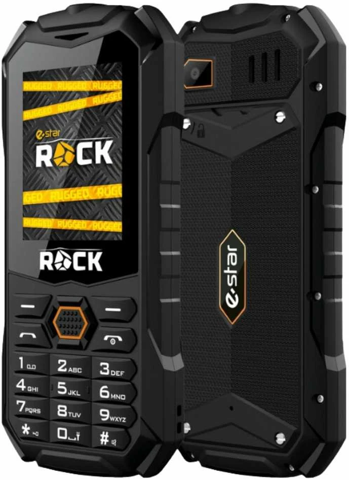 Mygtukinis telefonas eStar Rock 128MB Black