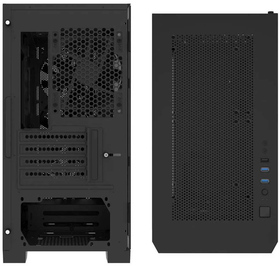 Montech AIR 100 ARGB, Micro-ATX, Tempered Glass – juodos spalvos