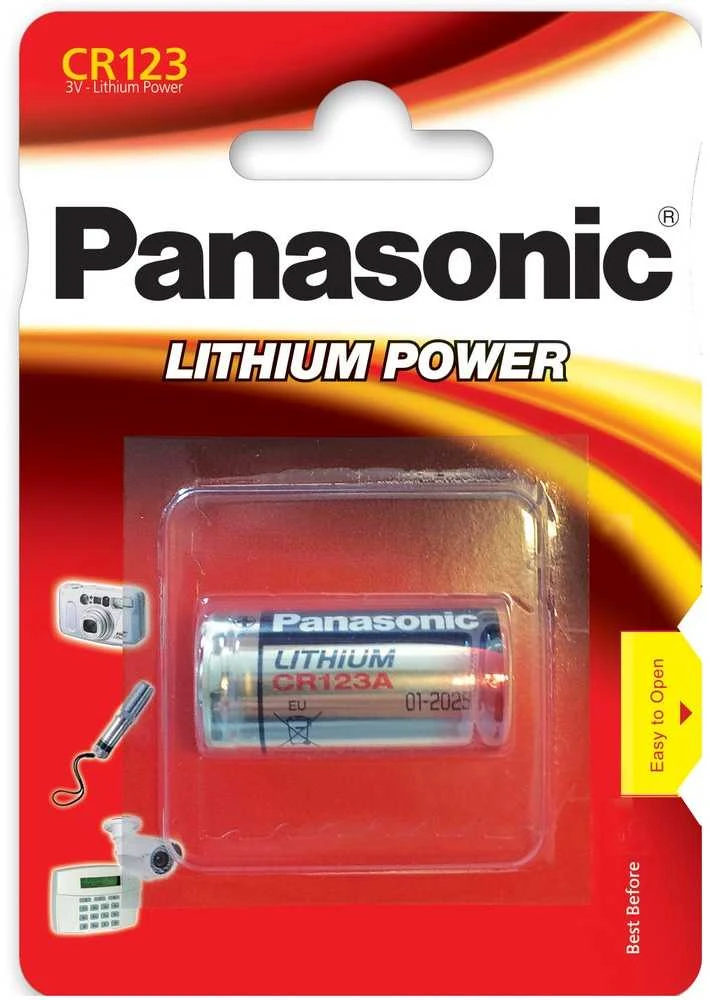 Panasonic cr123 Ličio jonų Elementas 3V 1vnt
