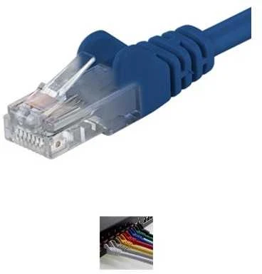 PremiumCord Patch kabelis CAT6 UTP 7 m Mėlyna (sp6utp070B)