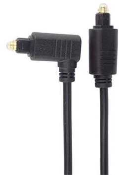 PremiumCord Cable Toslink – Toslink 90°, kabelio storis: 4,0 mm, ilgis 1 m
