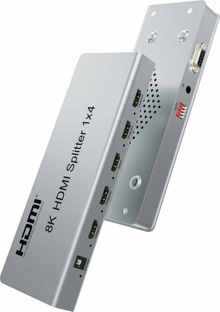 HDMI 1x4 skirstytuvas su 8K jungtimis