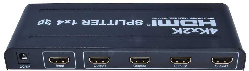„PremiumCord“ HDMI skirstytuvas 1-4 prievadų, metalinis korpusas, 4K, „FULL HD“, 3D