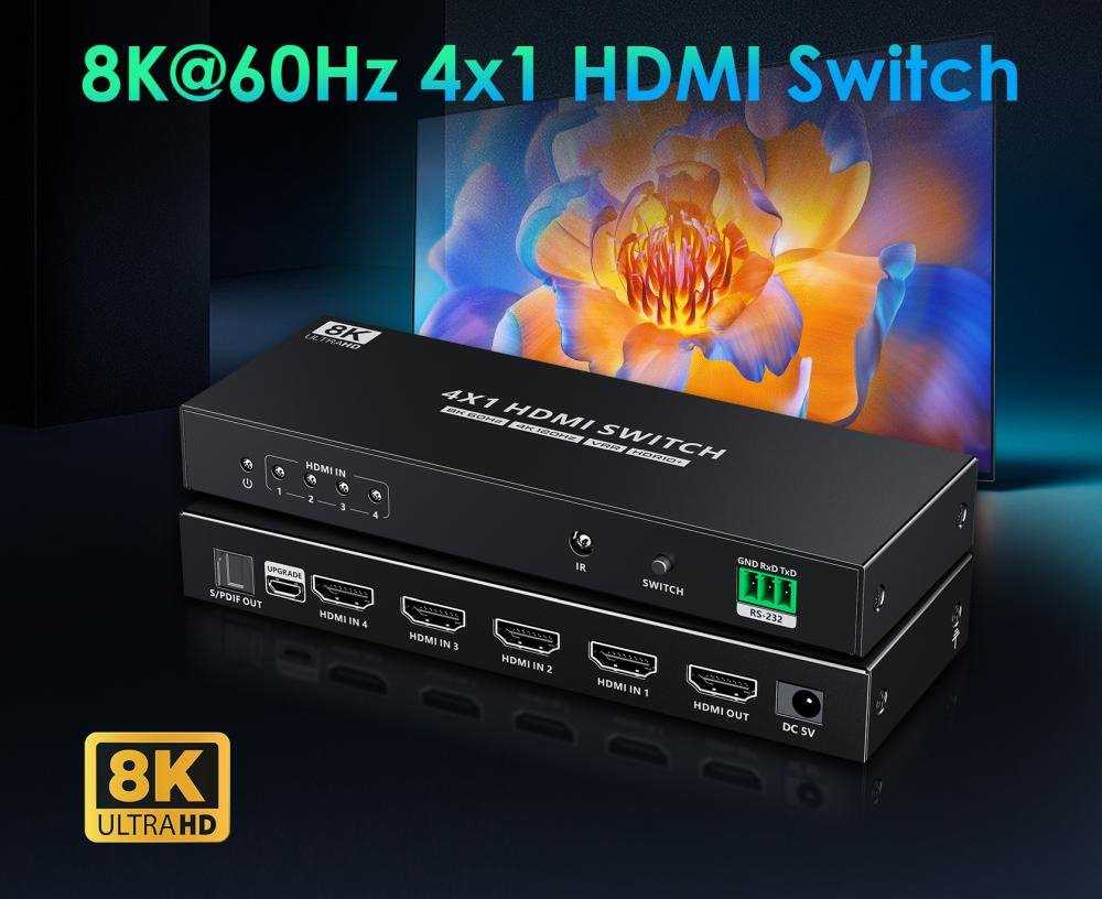 „PremiumCord“ HDMI jungiklis 4:1 khswit41h