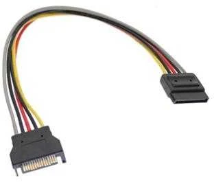 PremiumCord SATA 15 kontaktų – SATA 15 kontaktų, 0,16 m, daugiaspalvis (kfsa-10)