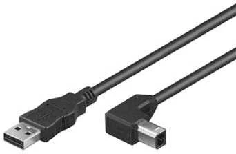 Goobay | USB 2.0 didelės spartos laidas 90° | USB į USB