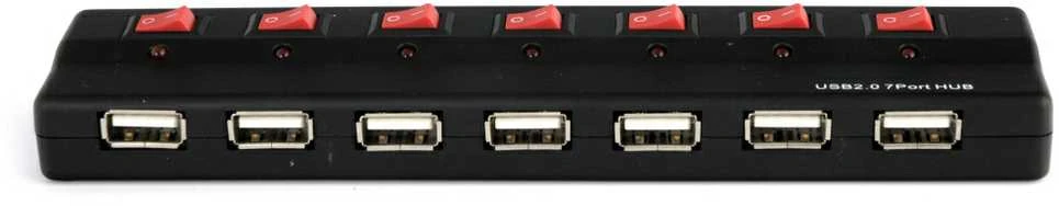 KONCENTRATORIAUS USB PremiumCord 7 x USB-A 2.0 (ku2hub7sw)