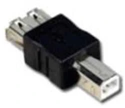 USB A-B adapteris, juodas