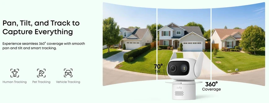 Kamera IP Eufy eufyCam C31 Solo baltas